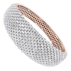 Unique Designer Diamond Bangle Bracelet For Women 12ct 14K White Gold -Its Hot Jewelry Shop jewelry unique designer diamond bangle bracelet for women 12ct in 14k gold ro