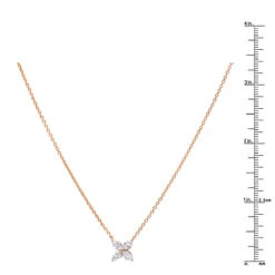 Unique Ladies 14K Rose Gold Flower Neckace With 1 Carat Marquise Cut Diamonds 13 Unique Ladies 14K Rose Gold Flower Neckace With 1 Carat Marquise Cut Diamonds -Its Hot Jewelry Shop jewelry unique ladies 14k gold flower neckace with 1 carat marquise cut diamonds rulerro
