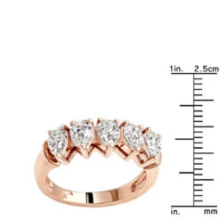 Pear Diamond Stone Anniversary Wedding Band For Women 1.6ct 15 Pear Diamond Stone Anniversary Wedding Band For Women 1.6ct -Its Hot Jewelry Shop jewelry unique pear diamond wedding rings 5 stone anniversary band for women 16ct rulerro 1