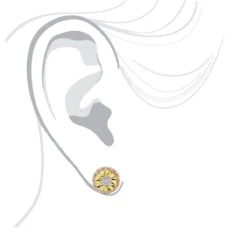 Unique 14K White Gold Large Diamond Stud Earrings Clusters 2 Carat Halo Look -Its Hot Jewelry Shop jewelry unique real 14k gold large diamond stud earrings clusters 2 carat halo look bodro