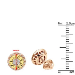 Unique 14K White Gold Large Diamond Stud Earrings Clusters 2 Carat Halo Look -Its Hot Jewelry Shop jewelry unique real 14k gold large diamond stud earrings clusters 2 carat halo look rulerro