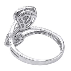Unique Two Hearts Diamond Ring For Women 0.8CT 14K White Gold By Luxurman 13 Unique Two Hearts Diamond Ring For Women 0.8CT 14K White Gold By Luxurman -Its Hot Jewelry Shop jewelry unique two hearts diamond ring for women 08ct 14k gold by luxurman backwh 1