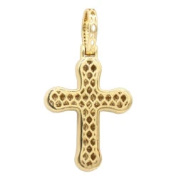 Uniquely Designed 14K Yellow Gold Pave Diamond Cross Pendant For Men & Women 1.2ct 11 Uniquely Designed 14K Yellow Gold Pave Diamond Cross Pendant For Men & Women 1.2ct -Its Hot Jewelry Shop jewelry uniquely designed 14k gold pave diamond cross pendant for men women 12ct 803185 backye