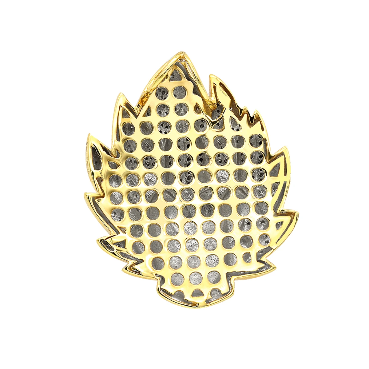 Vegeta 10K Yellow Gold Diamond Dragon Ball Z Pendant For Men 0.75ct Charm 7 Vegeta 10K Yellow Gold Diamond Dragon Ball Z Pendant For Men 0.75ct Charm - Image 5