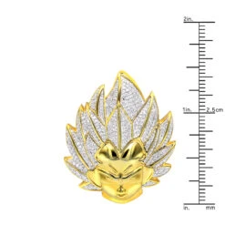 Vegeta 10K Yellow Gold Diamond Dragon Ball Z Pendant For Men 0.75ct Charm 20 Vegeta 10K Yellow Gold Diamond Dragon Ball Z Pendant For Men 0.75ct Charm -Its Hot Jewelry Shop jewelry vegeta real 10k gold diamond dragon ball z pendant for men 075ct charm rulerye 2