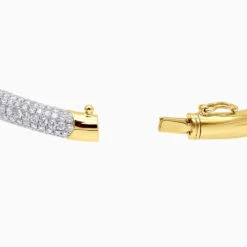 Women's Diamond Snakes Bangle Bracelet 18K White Gold By Joe Rodeo 6.44Ct -Its Hot Jewelry Shop jewelry womens diamond snakes bangle bracelet 18k gold by joe rodeo 644ct backye