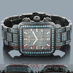 Joe Rodeo Blue Diamond Watch 13.5ct Madison -Its Hot Jewelry Shop joe rodeo blue diamond watch 135ct madison p 22610 8998