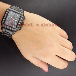 Joe Rodeo Madison Diamond Watch 1.50ct Black Steel -Its Hot Jewelry Shop joe rodeo madison diamond watch 150ct black steel p 46563bod