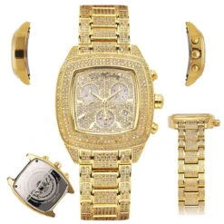 JOE RODEO Yellow Chelsea Iced Out Watch 13ct 11 JOE RODEO Yellow Chelsea Iced Out Watch 13ct -Its Hot Jewelry Shop joe rodeo watches chelsea iced out watch 13ct p 38749 main2