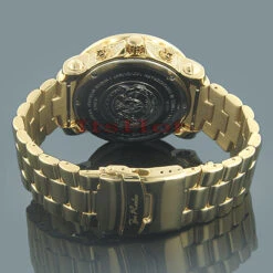 JoJo Watch 6.75 Ct Joe Rodeo Junior Yellow Gold -Its Hot Jewelry Shop jojo watch 675 ct joe rodeo junior yellow gold p 9800back