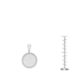 Ladies 10K White Gold Diamond Iced Out Medallion Pendant 1 Carat -Its Hot Jewelry Shop ladies 10k gold diamond iced out medallion pendant 116ct rulerwh