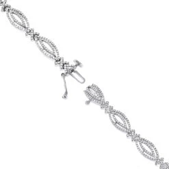 Ladies 14K White Gold Designer Diamond Bracelet 2.51ct 12 Ladies 14K White Gold Designer Diamond Bracelet 2.51ct -Its Hot Jewelry Shop ladies 14k gold designer diamond bracelet 251ct p 6485 backwh