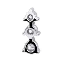 Ladies 3 Stone Diamond Pendant 14K White Gold Journey G VS Diamonds 0.45ct -Its Hot Jewelry Shop ladies 3 stone diamond pendant in 14k gold journey g vs diamonds 045ct 001273 backwh