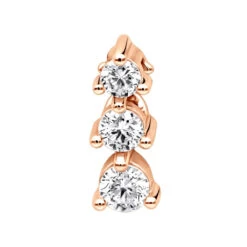 Ladies 3 Stone Diamond Pendant 14K White Gold Journey G VS Diamonds 0.45ct -Its Hot Jewelry Shop ladies 3 stone diamond pendant in 14k gold journey g vs diamonds 045ct 001273 ro