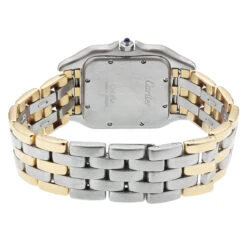 Cartier Women's Diamond Watch 27mm Panthere 18K Gold & Steel Two Tone -Its Hot Jewelry Shop ladies cartier panthere mini 18k gold steel two tone vintage diamond watch 1ct 2 1 1683075437