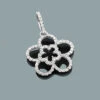 Ladies Cutout Diamond Flower Pendant 0.26ct 14K White Gold -Its Hot Jewelry Shop ladies cutout diamond flower pendant 026ct 14k gold 1