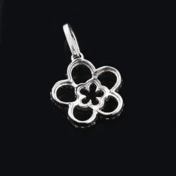 Ladies Cutout Diamond Flower Pendant 0.26ct 14K White Gold 7 Ladies Cutout Diamond Flower Pendant 0.26ct 14K White Gold -Its Hot Jewelry Shop ladies cutout diamond flower pendant 026ct 14k gold 2