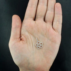 Ladies Cutout Diamond Flower Pendant 0.26ct 14K White Gold 9 Ladies Cutout Diamond Flower Pendant 0.26ct 14K White Gold -Its Hot Jewelry Shop ladies cutout diamond flower pendant 026ct 14k gold 4