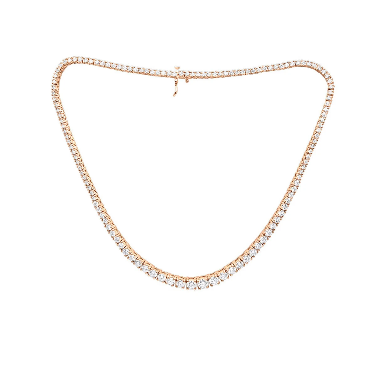 Ladies Designer Diamond Eternity Necklace 17.70ct 18K White Gold 5 Ladies Designer Diamond Eternity Necklace 17.70ct 18K White Gold - Image 3