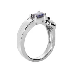 Ladies Diamond And Blue Sapphire Ring 14K White Gold 0.35ctd 0.50cts 8 Ladies Diamond And Blue Sapphire Ring 14K White Gold 0.35ctd 0.50cts -Its Hot Jewelry Shop ladies diamond and blue sapphire ring 14k 035ctd 050cts p 29370 back white