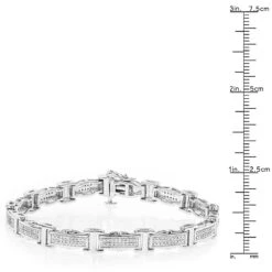 Ladies Diamond Bracelet In Sterling Silver 0.22ct 10 Ladies Diamond Bracelet In Sterling Silver 0.22ct -Its Hot Jewelry Shop ladies diamond bracelet in sterling silver 027ct p 48396 ruler