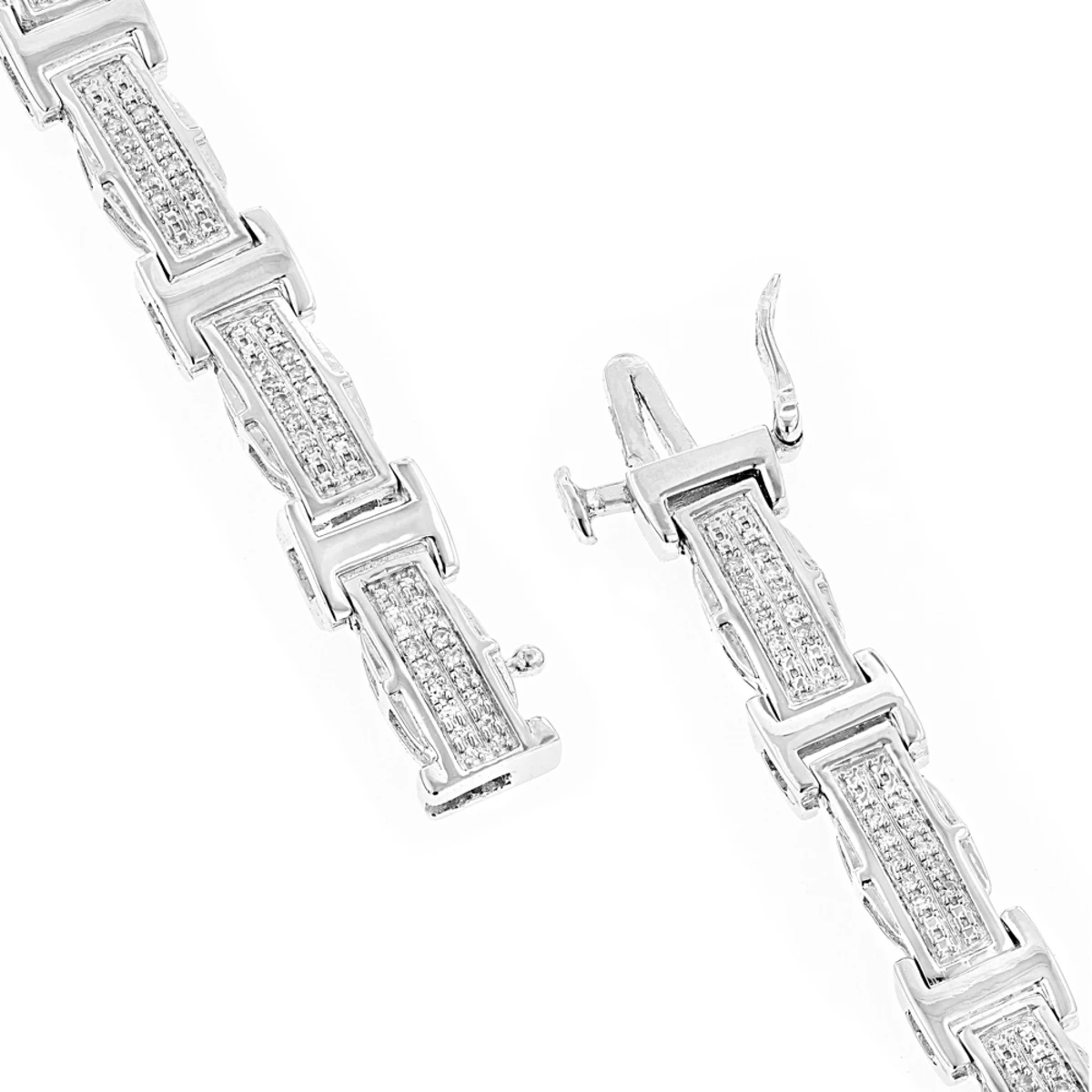 Ladies Diamond Bracelet In Sterling Silver 0.22ct 4 Ladies Diamond Bracelet In Sterling Silver 0.22ct - Image 2