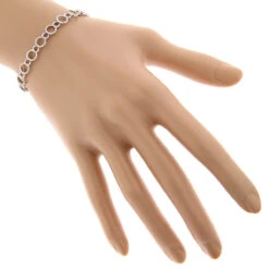 Ladies Diamond Circle Bracelet 0.9ct 14K Yellow Gold -Its Hot Jewelry Shop ladies diamond circle bracelet 09ct 14k gold bodwh