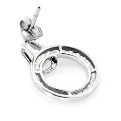 Ladies Diamond Circle Earrings 0.73ct 18K White Gold 10 Ladies Diamond Circle Earrings 0.73ct 18K White Gold -Its Hot Jewelry Shop ladies diamond circle earrings 073ct 18k gold backwh