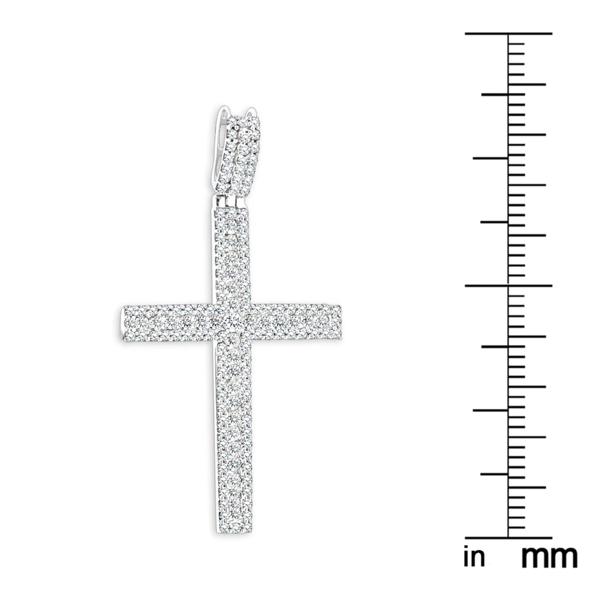 Ladies Diamond Crosses 14K White Gold Diamond Cross Pendant 1.36ct 8 Ladies Diamond Crosses 14K White Gold Diamond Cross Pendant 1.36ct - Image 6