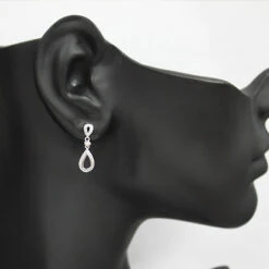 Ladies Diamond Drop Earrings 0.28ct 10K Rose Gold 7 Ladies Diamond Drop Earrings 0.28ct 10K Rose Gold -Its Hot Jewelry Shop ladies diamond drop earrings 028ct 10k gold 3