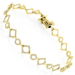 Its Hot Jewelry Shop 49 Its Hot Jewelry Shop -Its Hot Jewelry Shop ladies diamond link bracelet in 14k gold 07ct ye