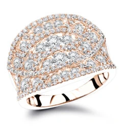 Ladies Diamond 3 Ct 14K White Gold Unique Right Hand Ring -Its Hot Jewelry Shop ladies diamond right hand rings 35ct 14k gold unique jewelry cage ring ro