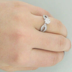 Ladies 14K White Gold Cluster Diamond Ring 0.59ct 7 Ladies 14K White Gold Cluster Diamond Ring 0.59ct -Its Hot Jewelry Shop ladies diamond rings 14k cluster diamond ring 059ct p 6800bod