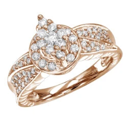 Ladies 14K White Gold Cluster Diamond Ring 0.75ct 10 Ladies 14K White Gold Cluster Diamond Ring 0.75ct -Its Hot Jewelry Shop ladies diamond rings 14k cluster diamond ring 088ct p 6776 ro