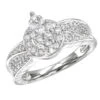 Ladies 14K White Gold Cluster Diamond Ring 0.75ct 2 Ladies 14K White Gold Cluster Diamond Ring 0.75ct -Its Hot Jewelry Shop ladies diamond rings 14k cluster diamond ring 088ct p 6776 wh