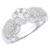 Ladies 14K White Gold Cluster Diamond Ring 0.99ct 2 Ladies 14K White Gold Cluster Diamond Ring 0.99ct -Its Hot Jewelry Shop ladies diamond rings 14k cluster diamond ring 099ct p 6790 20220903