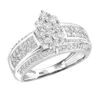 Ladies 14K White Gold Cluster Diamond Ring 1.55ct -Its Hot Jewelry Shop ladies diamond rings 14k cluster diamond ring 155ct p 6795 wh