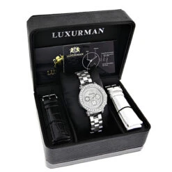 Ladies Diamond Watch 3ct Luxurman Diamond Watch 10 Ladies Diamond Watch 3ct Luxurman Diamond Watch -Its Hot Jewelry Shop ladies diamond watch 3ct luxurman diamond watch p 43369box