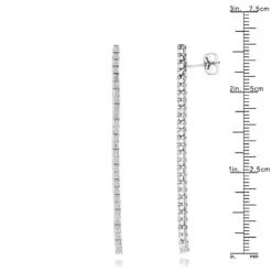 Ladies Earrings 14K White Gold String Diamond Earrings 1.54ct 12 Ladies Earrings 14K White Gold String Diamond Earrings 1.54ct -Its Hot Jewelry Shop ladies earrings 14k gold string diamond earrings 154ct p 7121 rulerwh