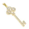 Ladies Necklaces 14K Yellow Gold Diamond Key Pendant 2 Carats -Its Hot Jewelry Shop ladies necklaces 14k gold diamond key pendant 200ct p 7098 ye