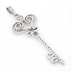 Ladies Pendants 14K White Gold Diamond Key Necklace Pendant 0.70ct 10 Ladies Pendants 14K White Gold Diamond Key Necklace Pendant 0.70ct -Its Hot Jewelry Shop ladies pendants 14k gold diamond key necklace 070ct p 7099 backwh
