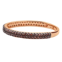 Ultra Thin Ladies Red Diamond Ring 0.34ct 14K Rose Gold Stackable -Its Hot Jewelry Shop ladies red diamond ring 034ct 14k stackable p 49478 back rose