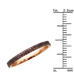 Ultra Thin Ladies Red Diamond Ring 0.34ct 14K Rose Gold Stackable -Its Hot Jewelry Shop ladies red diamond ring 034ct 14k stackable p 49478 ruler rose