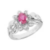 Ladies Ruby And Diamond Flower Ring 14K White Gold 0.20ctd 0.75ctr 1 Ladies Ruby And Diamond Flower Ring 14K White Gold 0.20ctd 0.75ctr -Its Hot Jewelry Shop ladies ruby and diamond flower ring 14k 020ctd 075ctr p 29194 white