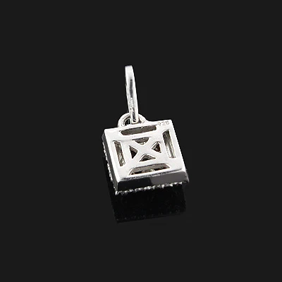 Ladies Silver Pendant With Black And White Diamonds 0.65ct 6 Ladies Silver Pendant With Black And White Diamonds 0.65ct - Image 4