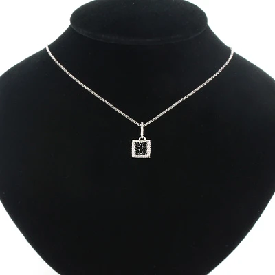 Ladies Silver Pendant With Black And White Diamonds 0.65ct 5 Ladies Silver Pendant With Black And White Diamonds 0.65ct - Image 3