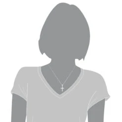 Ladies Small 14K White Gold Diamond Cross Pendant 0.59ct -Its Hot Jewelry Shop ladies small 14k gold diamond cross pendant 059ct p 6540 bodwh