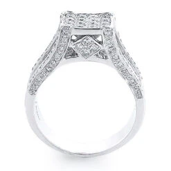 Ladies Square Diamond Engagement Ring 1.6ct 14K White Gold 6 Ladies Square Diamond Engagement Ring 1.6ct 14K White Gold -Its Hot Jewelry Shop ladies square diamond engagement ring 16ct 14k 2