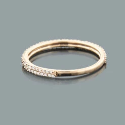 Ladies Thin Diamond Ring 0.35ct 14K Yellow Gold Stackable 6 Ladies Thin Diamond Ring 0.35ct 14K Yellow Gold Stackable -Its Hot Jewelry Shop ladies thin diamond ring 035ct 14k stackable p 49483back