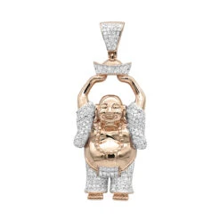Large 1 Carat 10K Yellow Gold Smiling Diamond Buddha Pendant For Men 10 Large 1 Carat 10K Yellow Gold Smiling Diamond Buddha Pendant For Men -Its Hot Jewelry Shop large 1 carat solid 10k gold smiling diamond buddha pendant for men ro